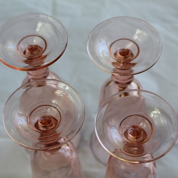 Vintage soft pink glasses made in France - Picture 6 of 11